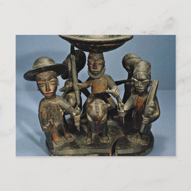 Postal Contenedor de equipo de buceo, yoruba, N (Anverso)