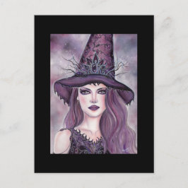 Postal Contessa Halloween Fantasía De brujas De Renee Lav