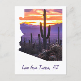 Postal Contorno de Arizona: recuerdo de viaje fotográfico