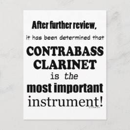 Postal Contrabass Clarinet Instrumento más importante