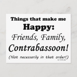 Postal Contrabassoon me hace feliz