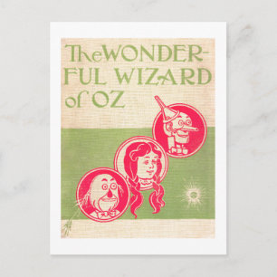 Postal Contraportada del libro El maravilloso mago de Oz