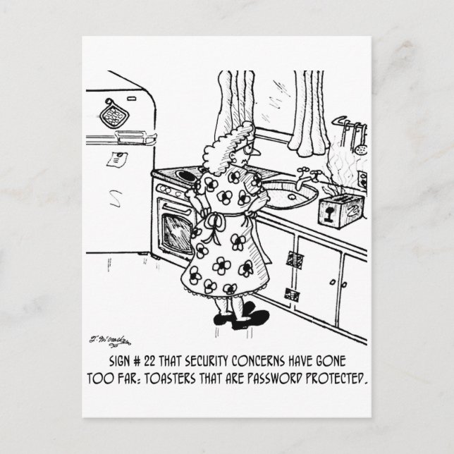 Postal Contraseña de Toaster (Anverso)