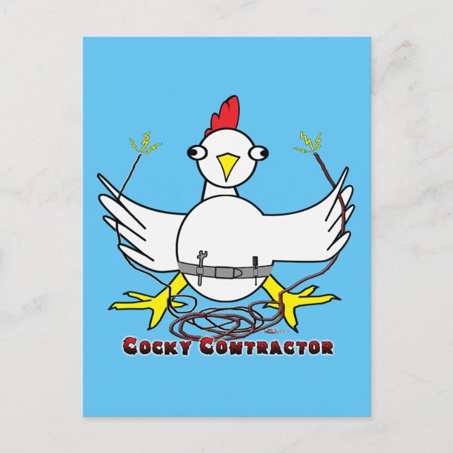 Postal Contratista de Cocky (Anverso)