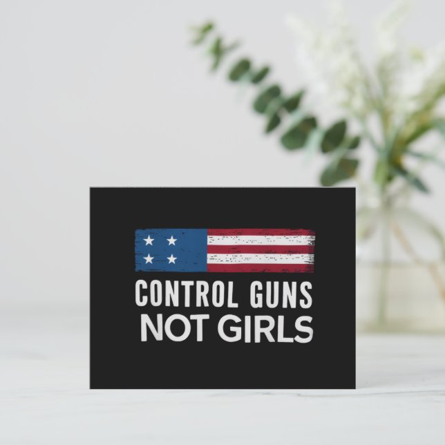 Postal Controlen Armas No Chicas (Anverso de pie)