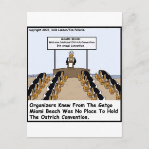 Postal Convención de Avestruces de Miami Beach Regalos y