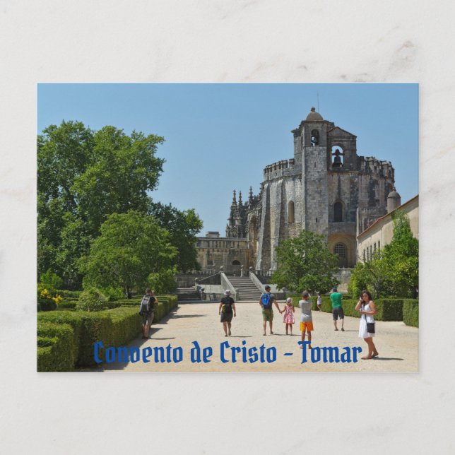 Postal Convento de Cristo en Tomar. Portugal (Anverso)
