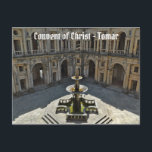 Postal Convento de Cristo en Tomar. Portugal<br><div class="desc">El Convento de Cristo (Portugués: Convento de Cristo/Mosteiro de Cristo) es un antiguo convento católico romano en Tomar, Portugal. Originalmente un bastión templario del siglo XII, cuando la orden fue disuelta en el siglo XIV, la rama portuguesa se convirtió en Caballeros de la Orden de Cristo, que luego apoyó los...</div>