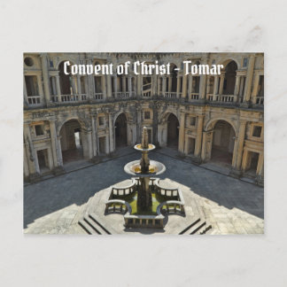 Postal Convento de Cristo en Tomar. Portugal