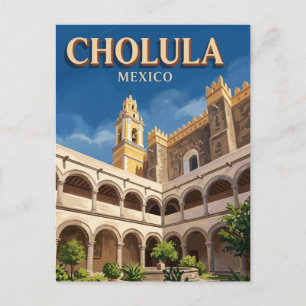 Postal Convento de San Gabriel Cholula México