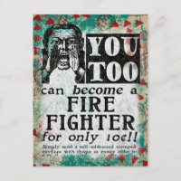 Conviértete en Bombero - Divertido Anuncio Antiguo
