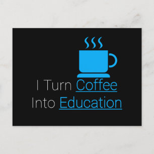 Postal Convierto el café en educación