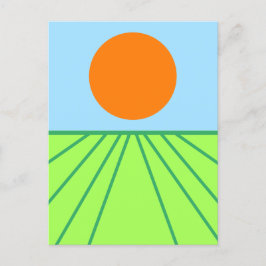 Postal Convirtiendo el heno