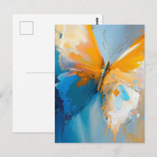 Postal Convirtiéndose en Luz – Mariposa Abstracta en Movi