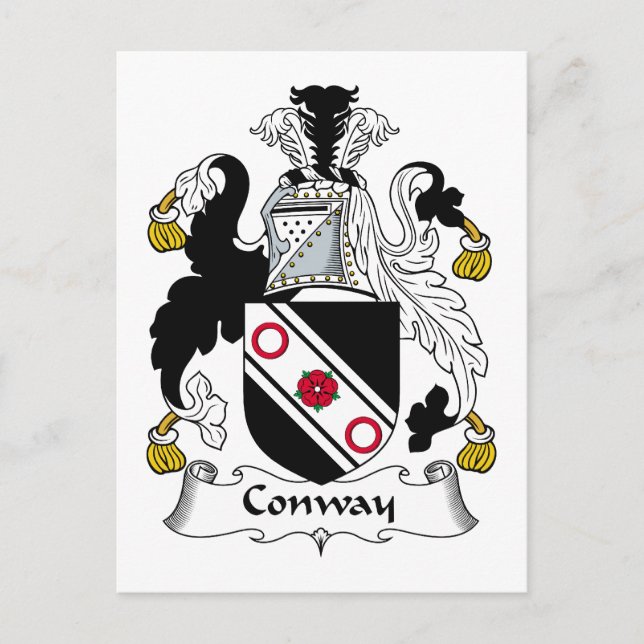 Postal Conway Family Crest (Anverso)