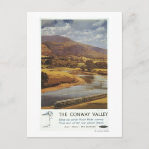 Postal Conway Valley Scene British Railways Poster