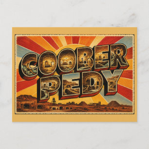 Postal Coober Pedy Australia Meridional Outback Pueblo de