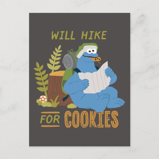 Postal Cookie Monster | Alquiler De Cookies (Anverso)