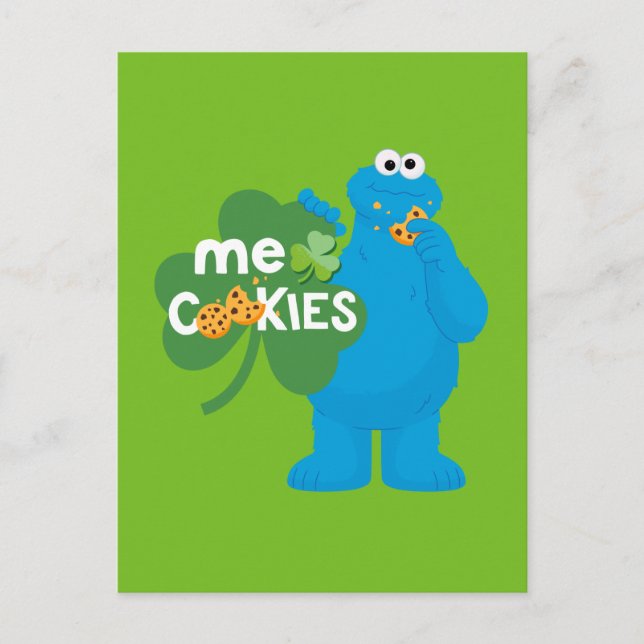Postal Cookie Monster | Shamrock Love (Anverso)