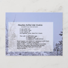 Postal Cookies de avena sin harina