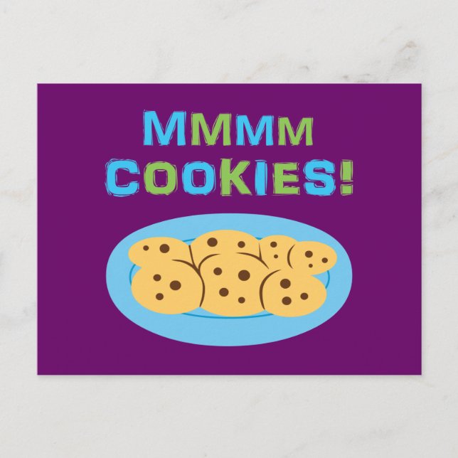 Postal ¡Cookies Mmmm! (Anverso)