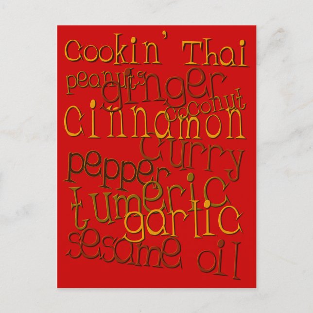 Postal Cookin' Thai (Anverso)