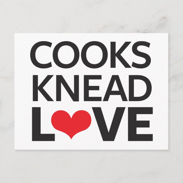 Postal Cooks Knead Love (Anverso)