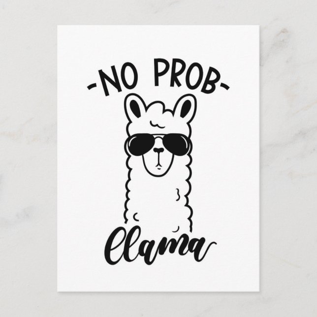 Postal Cool No Prob Llama (Anverso)
