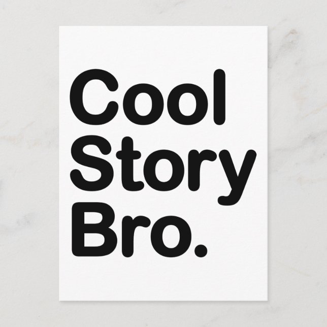 Postal Cool Story Bro (Anverso)