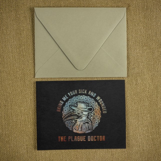 Postal Cool Vintage Plague Doctor   (Cool Vintage Plague Doctor Postcard)