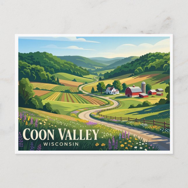 Postal Coon Valley (Anverso)