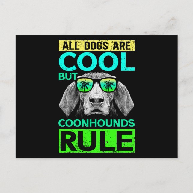 Postal Coonhounds Rule Dog Owner Coonhound (Anverso)
