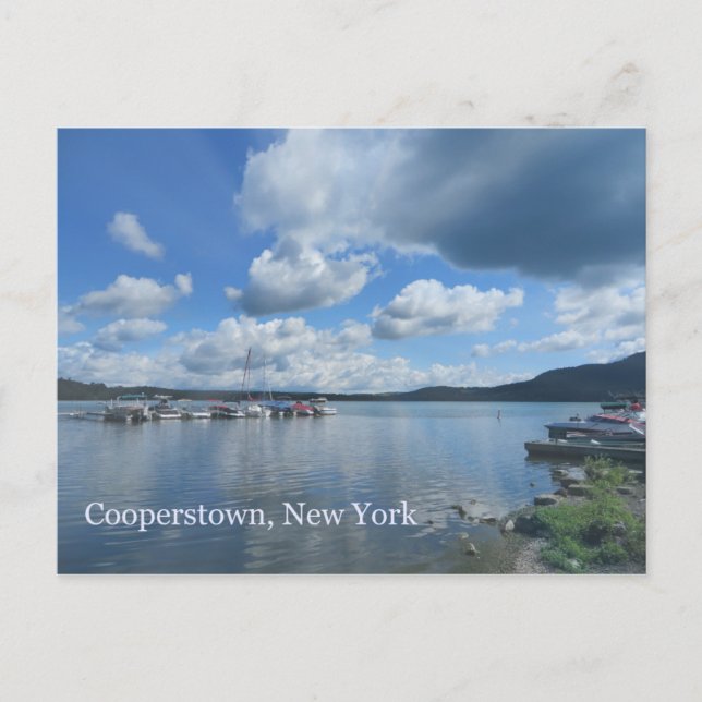 Postal Cooperstown New York Otsego Lake (Anverso)