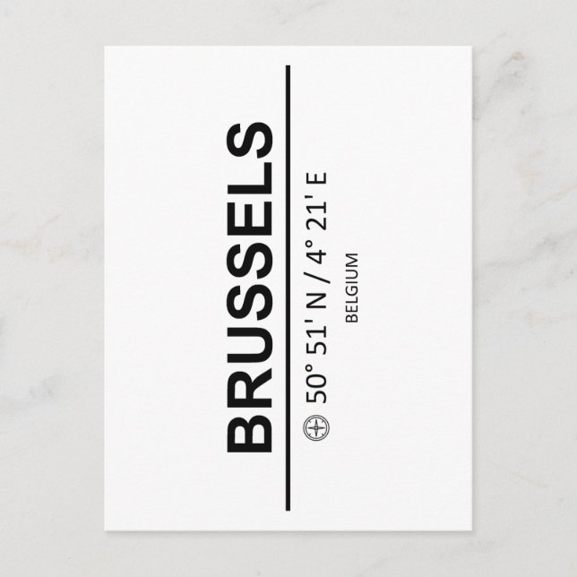 Postal Coordinadores Bruselas (Anverso)