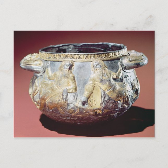 Postal Copa de Beber que representa a los soldados citian (Anverso)