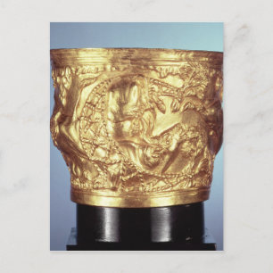 Postal Copa, encontrada en la tumba real de Vaphio