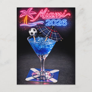 Postal Copa Mundial 2026 Fútbol Escocia EE. UU. Miami
