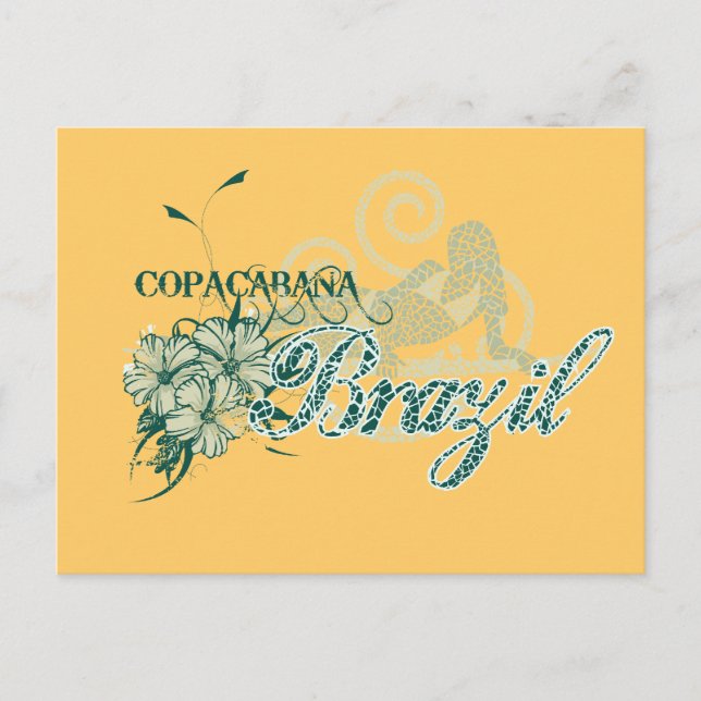 Postal Copacabana Brasil: camisetas y regalos (Anverso)