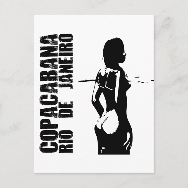 Postal Copacabana, Río de Janeiro (Anverso)