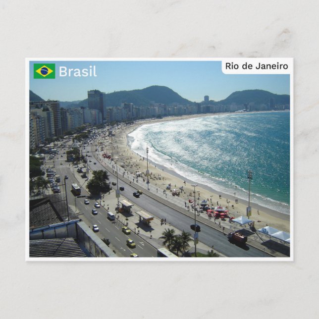 Postal Copacabana, Río de Janeiro - Brasil (Anverso)