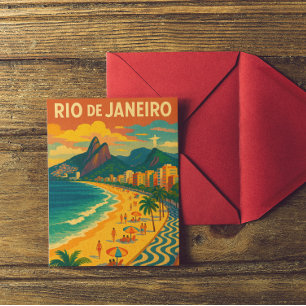 Postal Copacabana Río de Janeiro Brasil