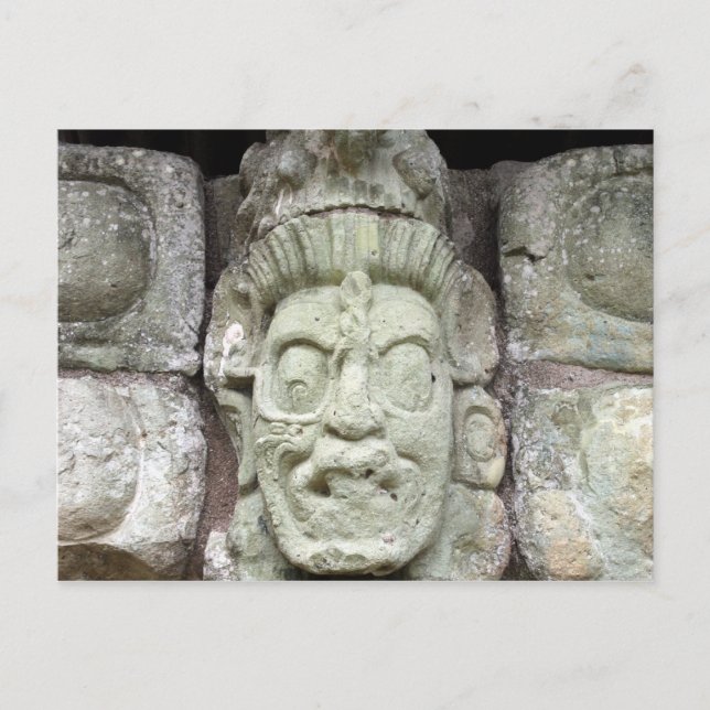 Postal copán facial (Anverso)