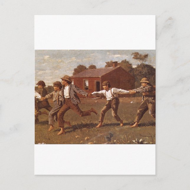 Postal Copar el Whip', Winslow Homer_Great Work of Art (Anverso)