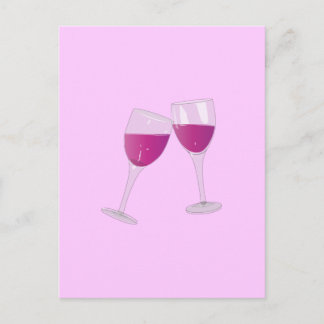 Postal Copas de vino.