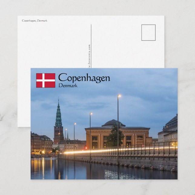 Postal Copenhague Dinamarca (Anverso / Reverso)