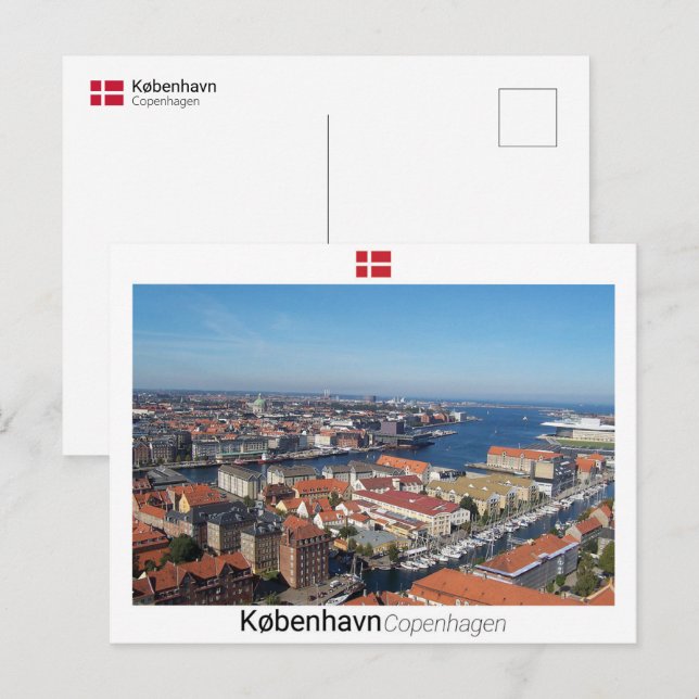 Postal Copenhague - Dinamarca (Anverso / Reverso)
