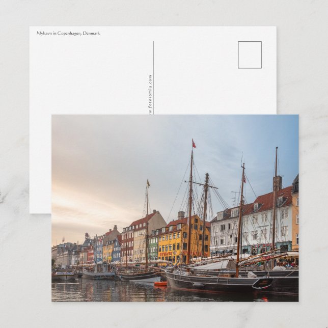 Postal Copenhague Dinamarca (Anverso / Reverso)