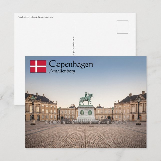 Postal Copenhague Dinamarca (Anverso / Reverso)
