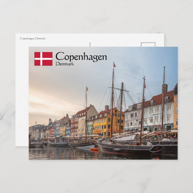 Postal Copenhague Dinamarca (Anverso / Reverso)