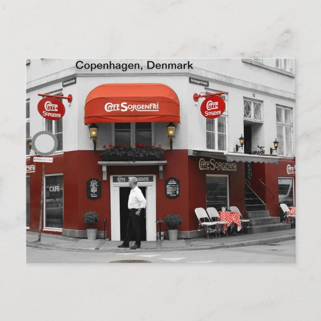 Postal Copenhague, Dinamarca (Anverso)